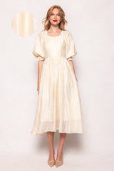 Tindra Dress in Cream Sequin