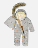 One-Piece Baby Snug Snowsuit Designed for Car Seat