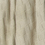 Textured Sustainable Knit Throw Blanket - Basketweave