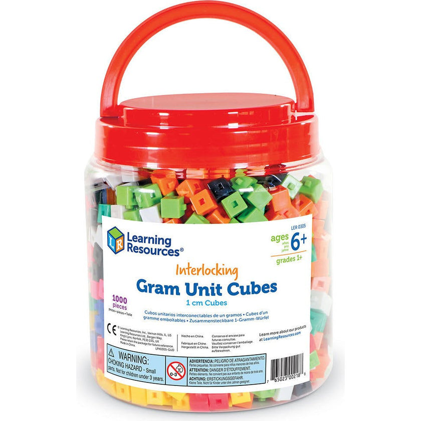 Interlocking Centimeter Cubes Set of 1000