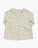 Amelia Blouse Pink Gold Floral