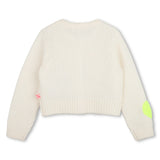 Ivory Heart Patch Cardigan