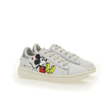 White Mickey Silver Tab Sneakers