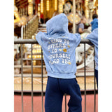 Kids Be Kind Hoodie-Washed blue-Unisex