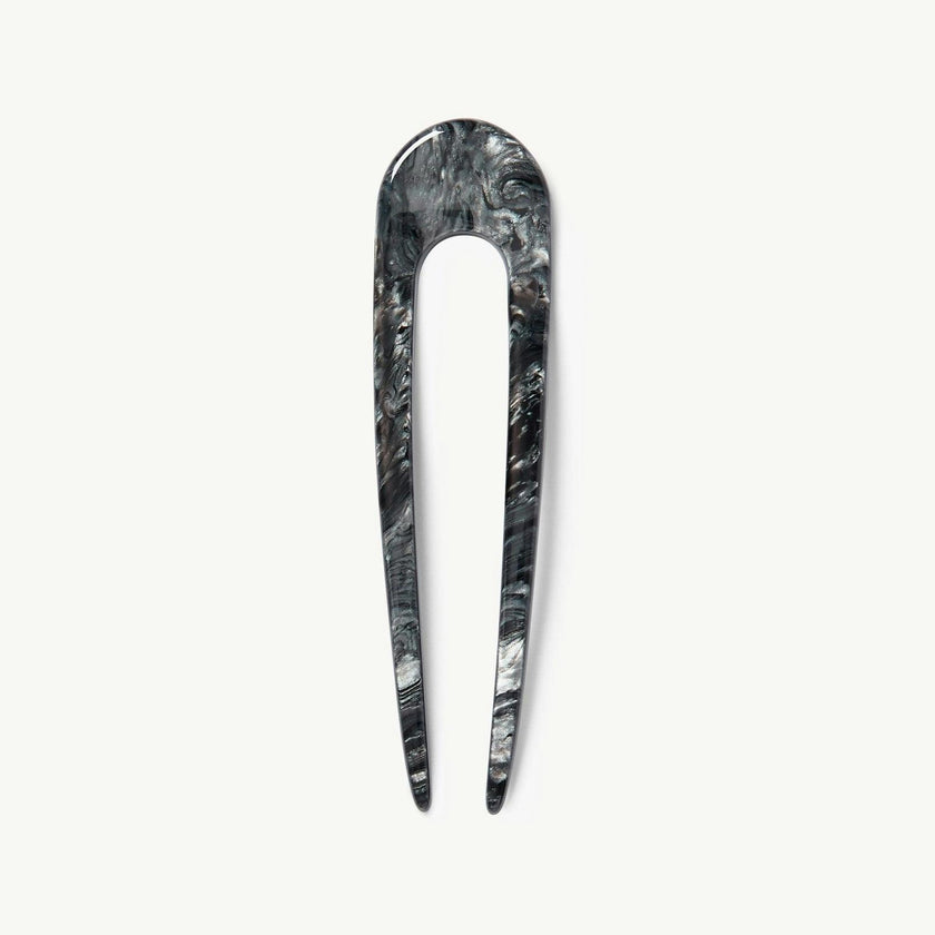 French Hair Pin in Obsidian
