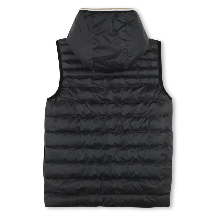 Blue Reversible Logo Puffer Vest