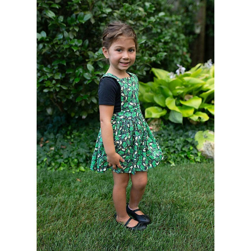 Pinafore Dress in Herbs
