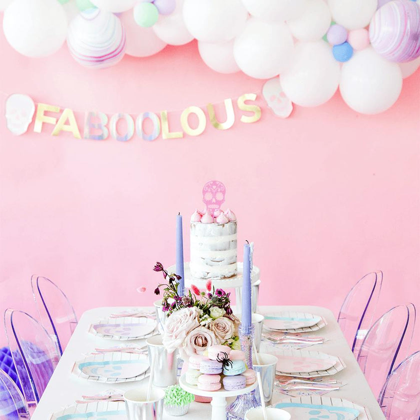 Pastel Skull Dinner Plates