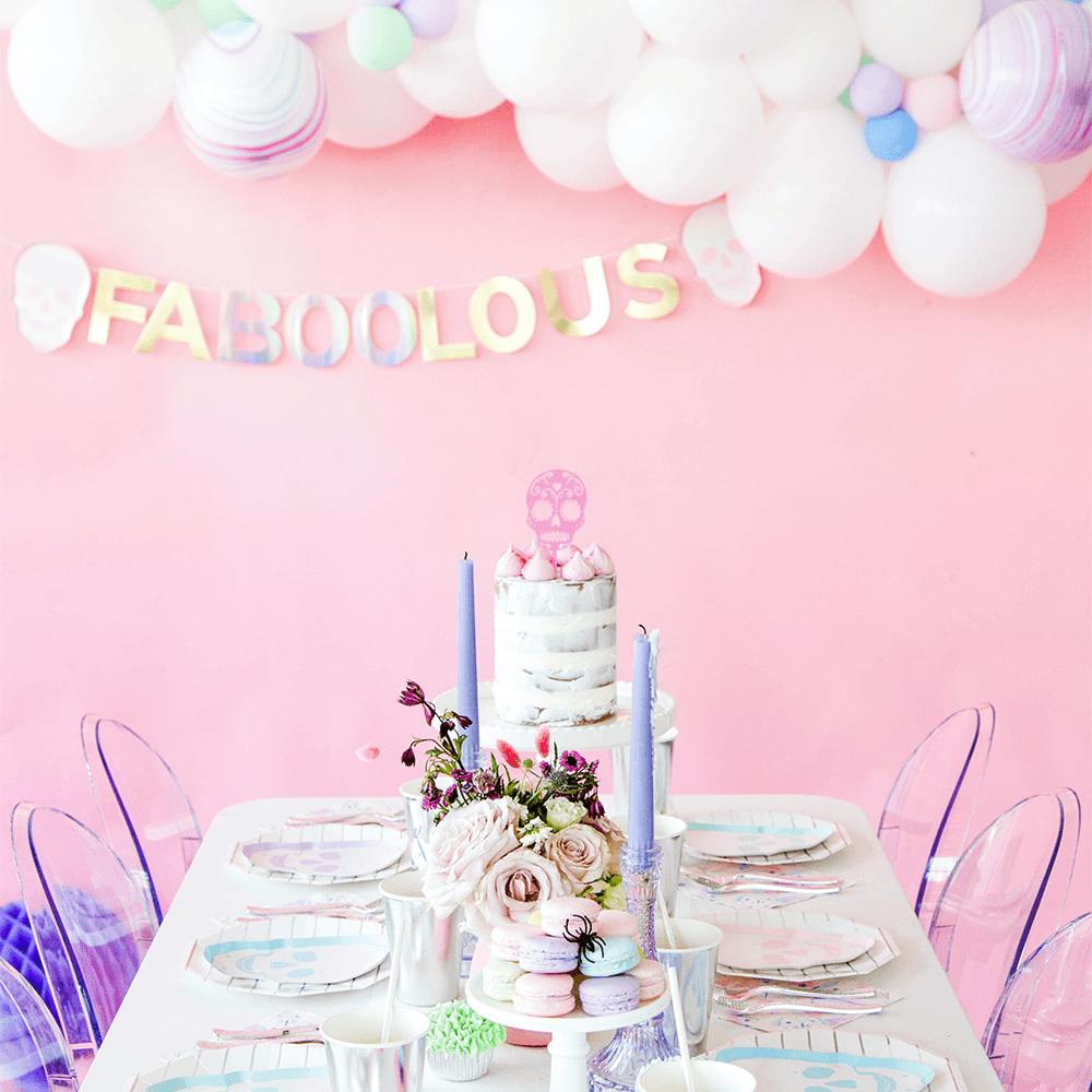 Pastel Skull Dinner Plates