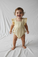 Racerback Romper Butter Yellow