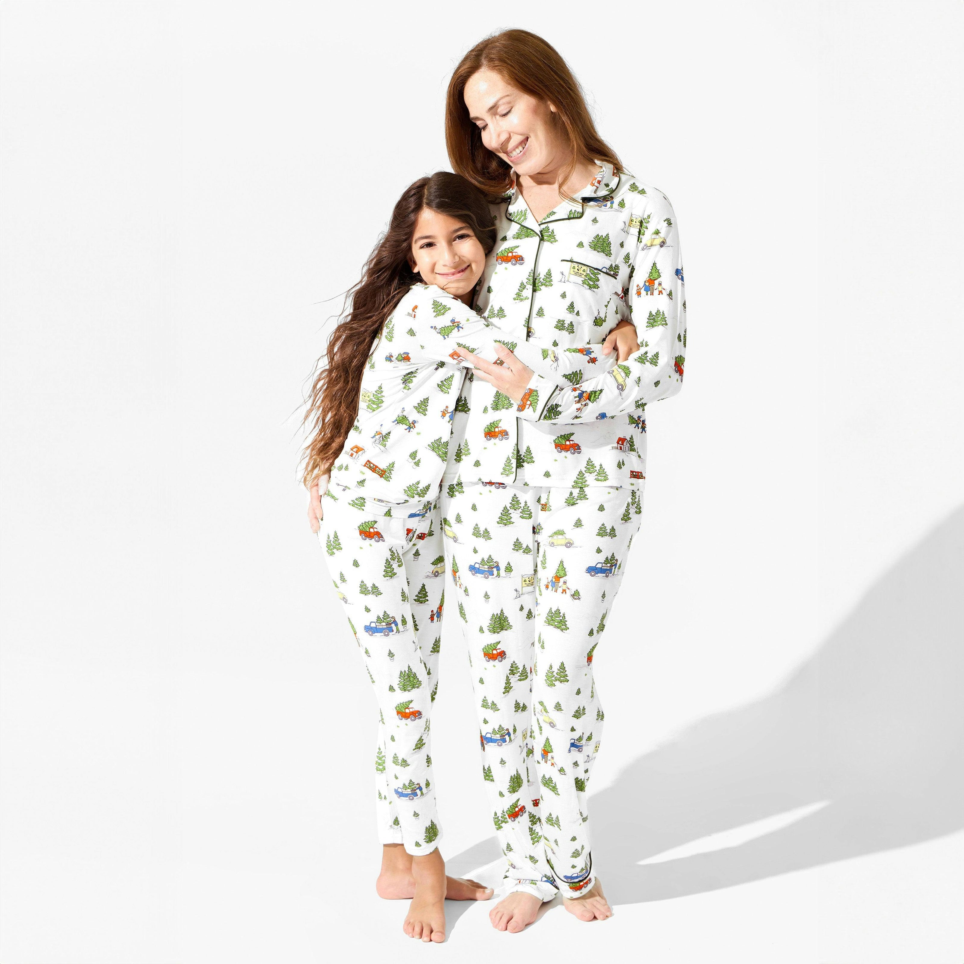 Christmas Tree Farm Bamboo Kids Pajamas