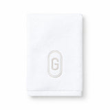 DH Oval Monogram Embroidered Fingertip Towel