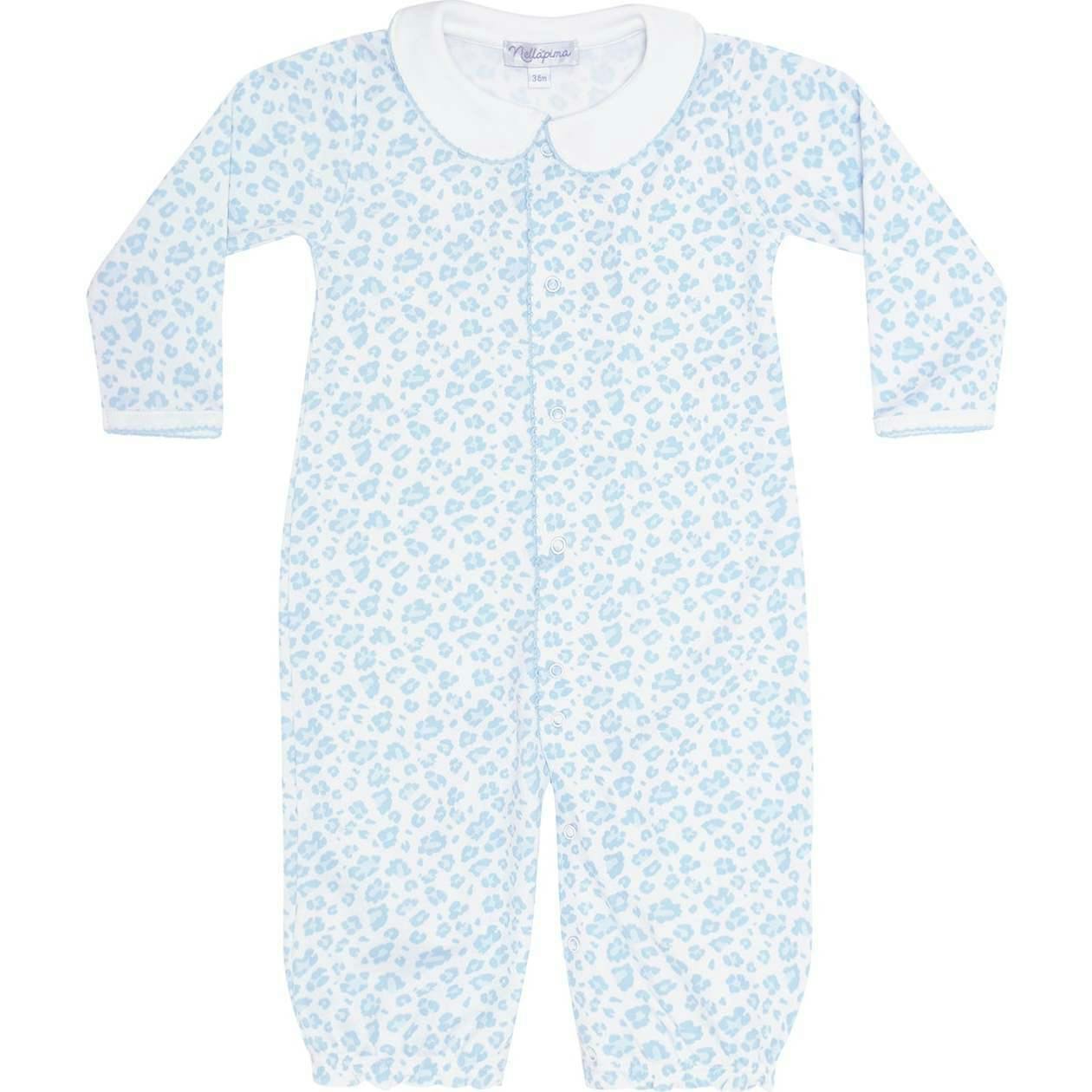 Blue Cheetah Print Converter Gown