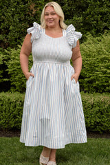 Hattie Dress in Heritage Stripe