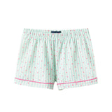 Girls Pink Buttondown Pajama Set |Striped Hearts