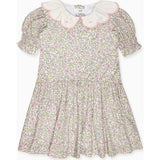 Nicky Hilton x La Coqueta Sage Floral Iris Girl Drop Waist Dress