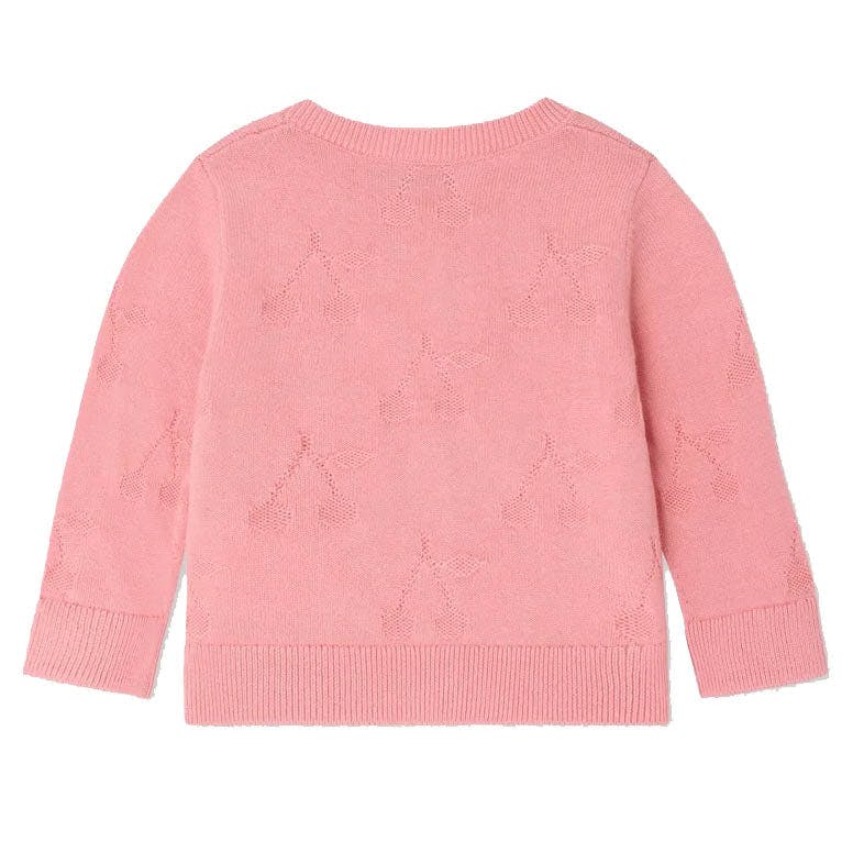 BONPOINT Teyana Baby Cardigan - Rose Bonbon