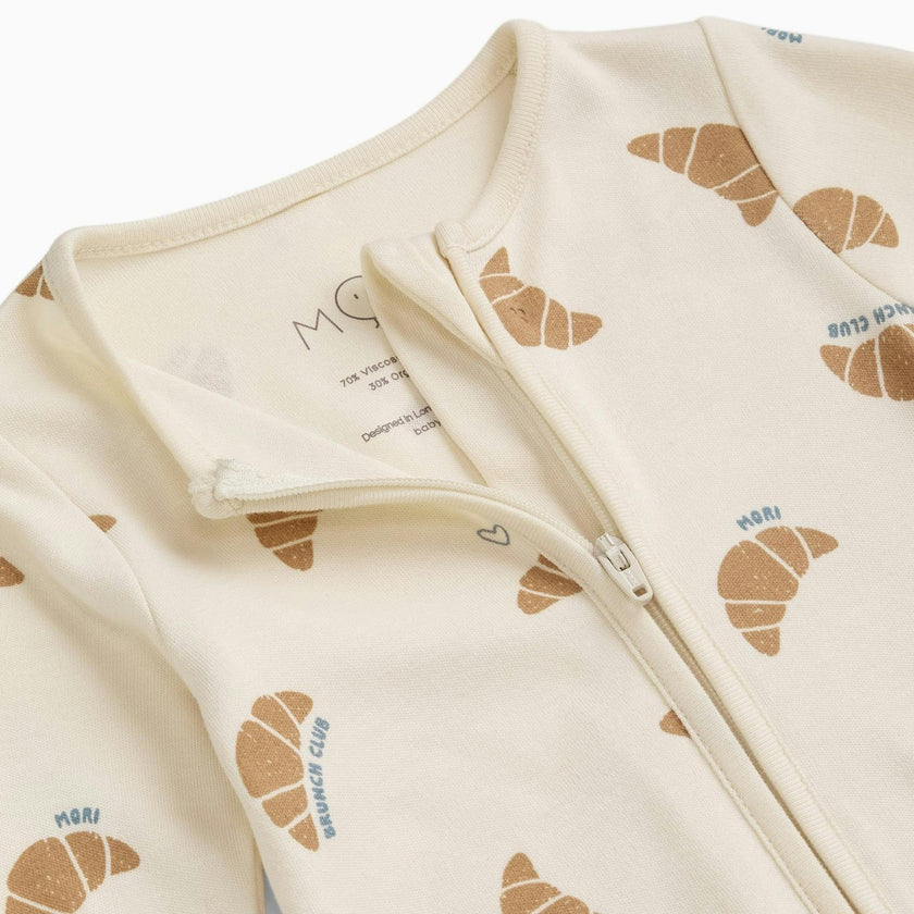 Petit Croissant Clever Zip Baby Pajamas