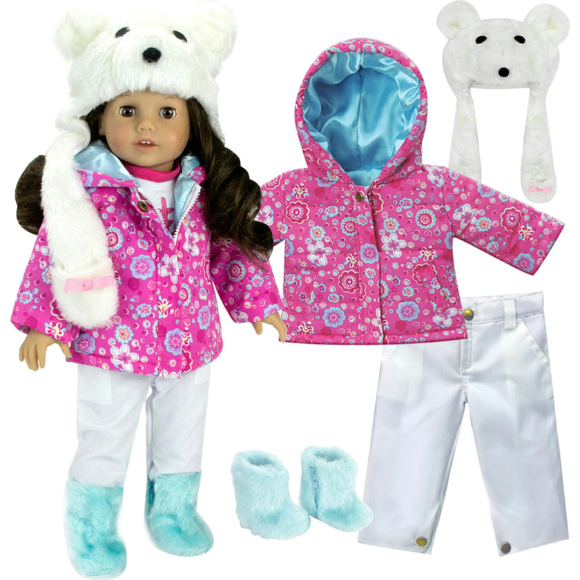 18" Doll - Print Parka