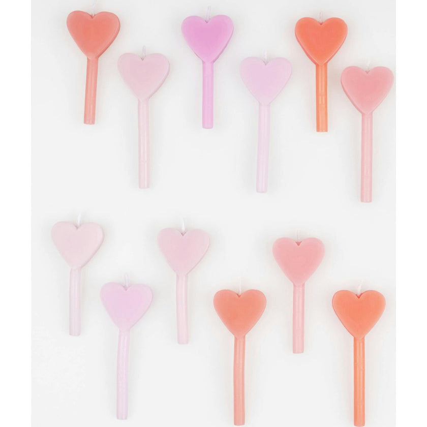 Pink Heart Candles