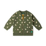 Olive Ducks Reversible Easy Rider Jacket, Green