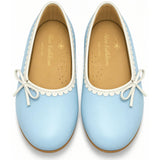 Beatrice Flat in Blue/Ecru