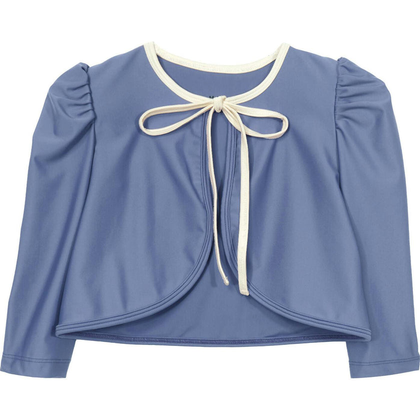 Mipounet SS26 Noélie, Swim Cardigan (ecru/blue)