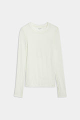 Louise Rib Long Sleeve - White