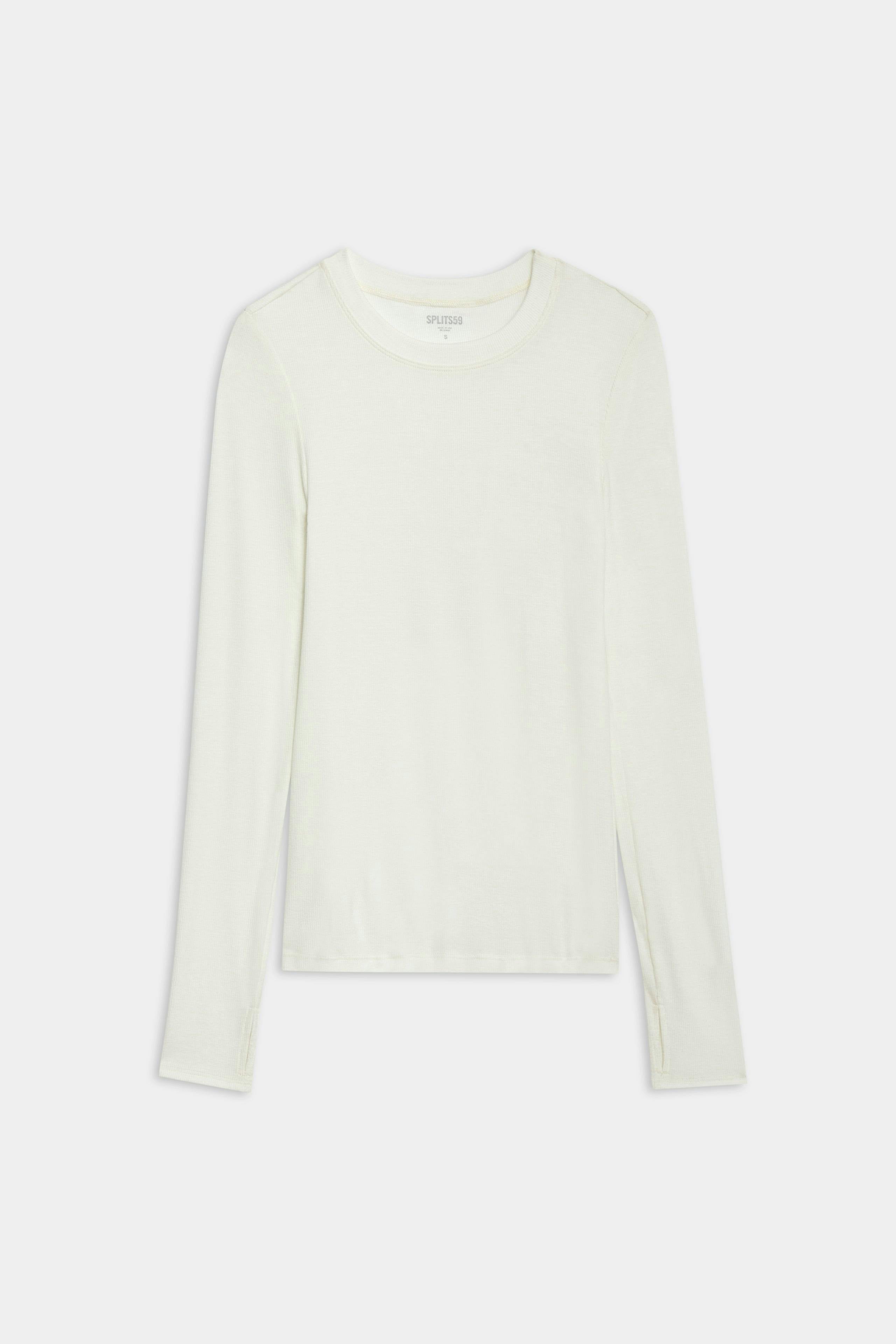 Louise Rib Long Sleeve - White