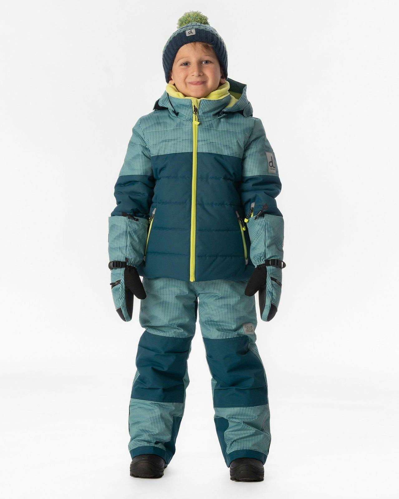 Two Piece Play Snowsuit Greyish Blue And Navy With Greyish Blue Pants