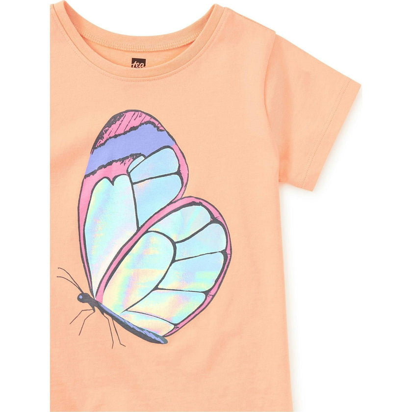 Shimmery Graphic Tee, Red