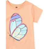 Shimmery Graphic Tee, Red