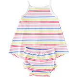 Rainbow Stripe Smocked Tank Dress