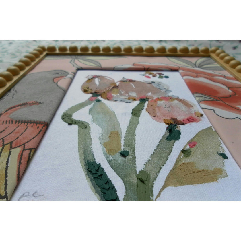 Slow Seeds No. 17 – Original Watercolor & Oil Pastel Painting