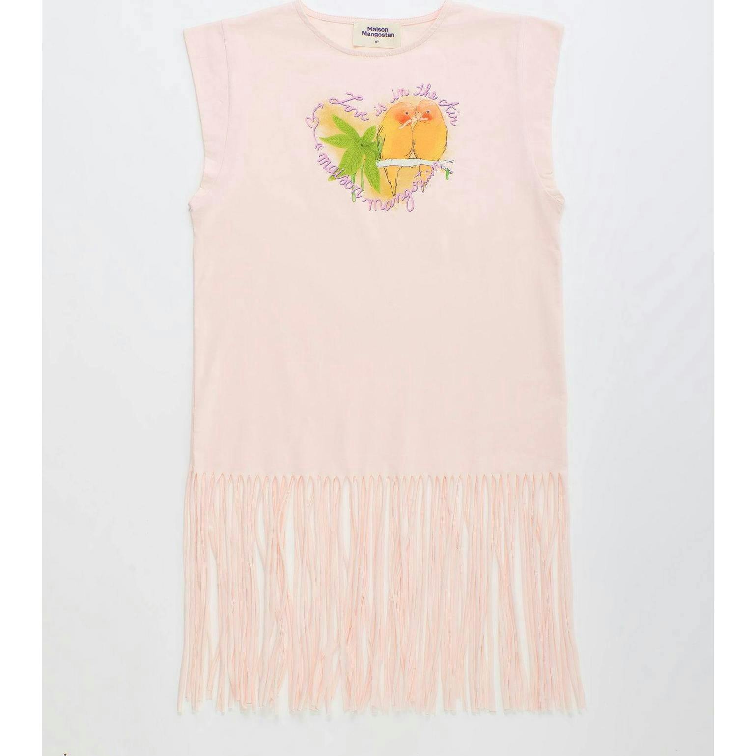 BIRDS DRESS BLUSH