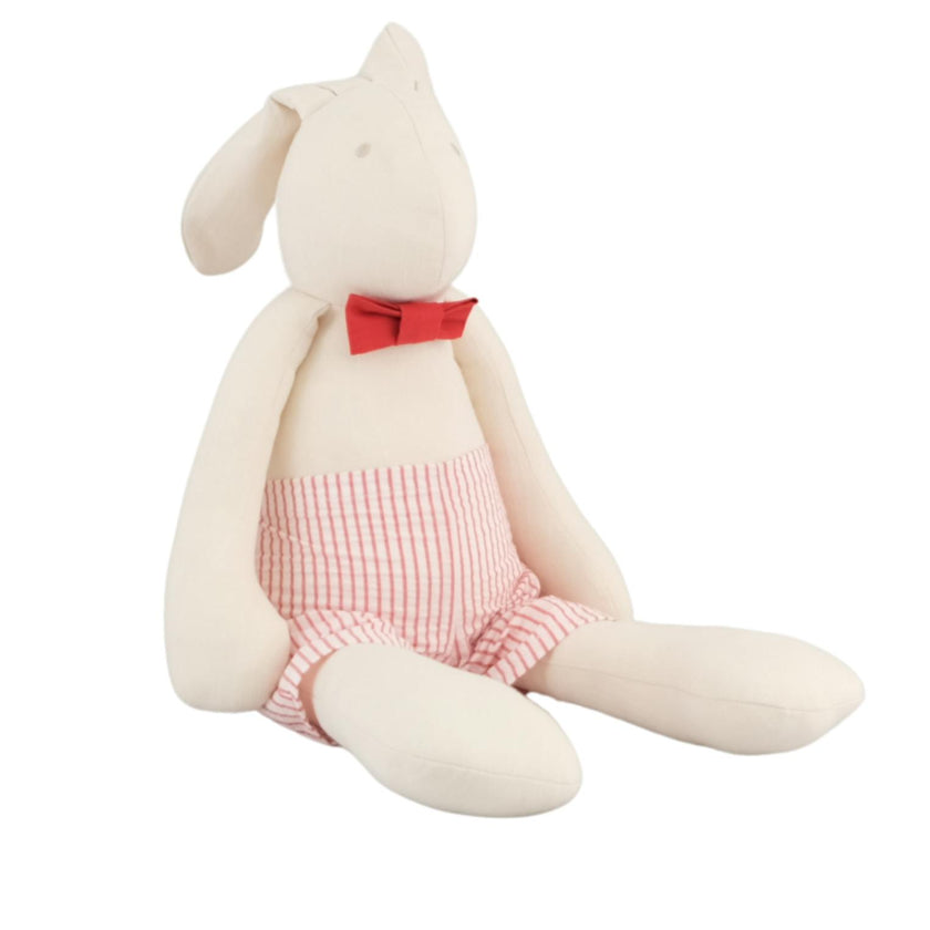 Arthus The Rabbit | Red-Striped Linen Pants