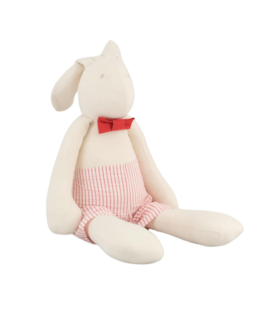 Arthus The Rabbit | Red-Striped Linen Pants