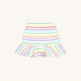 Tennis Skirt in Rainbow Heart Stripe