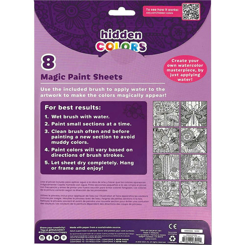 Hidden Colors Magic Paint Sheets - Magic Nature