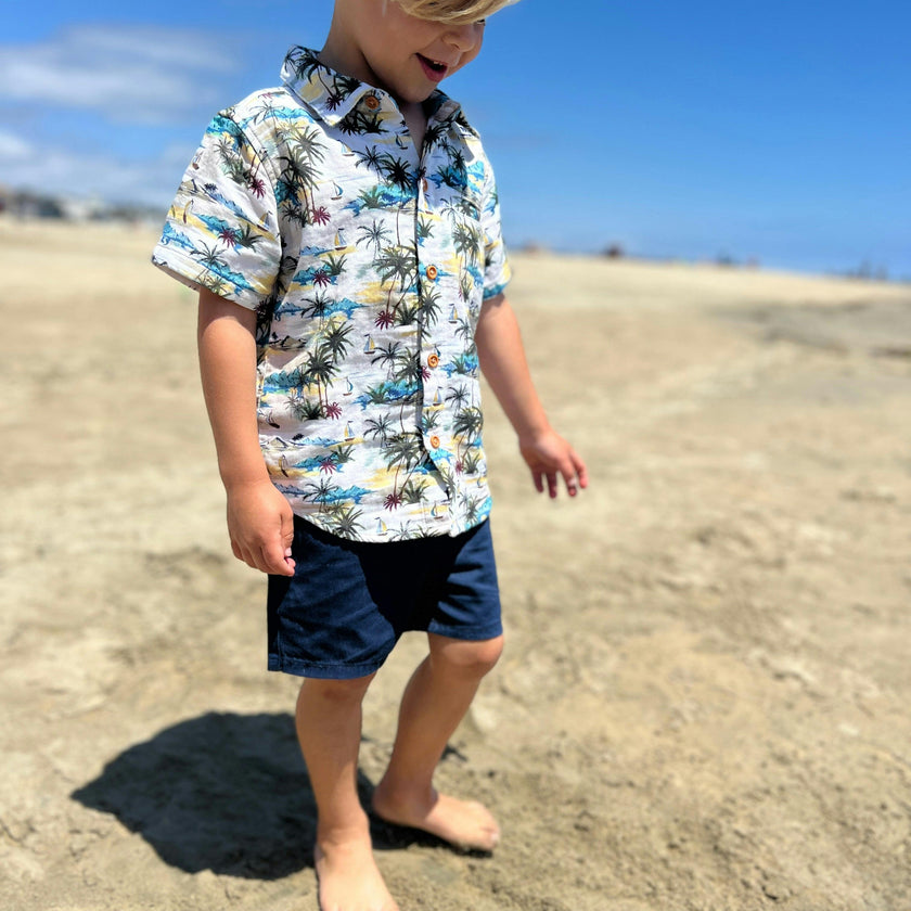 TIMOTHY Navy Pique Shorts