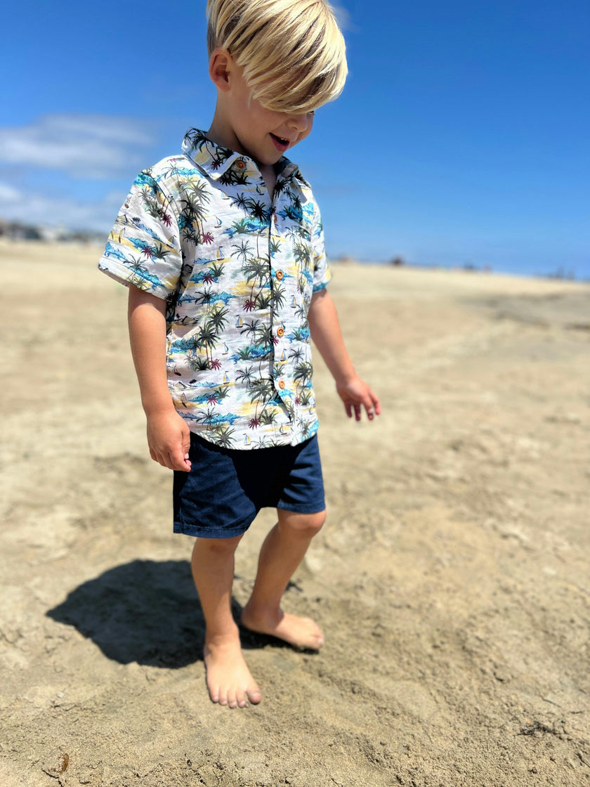 TIMOTHY Navy Pique Shorts