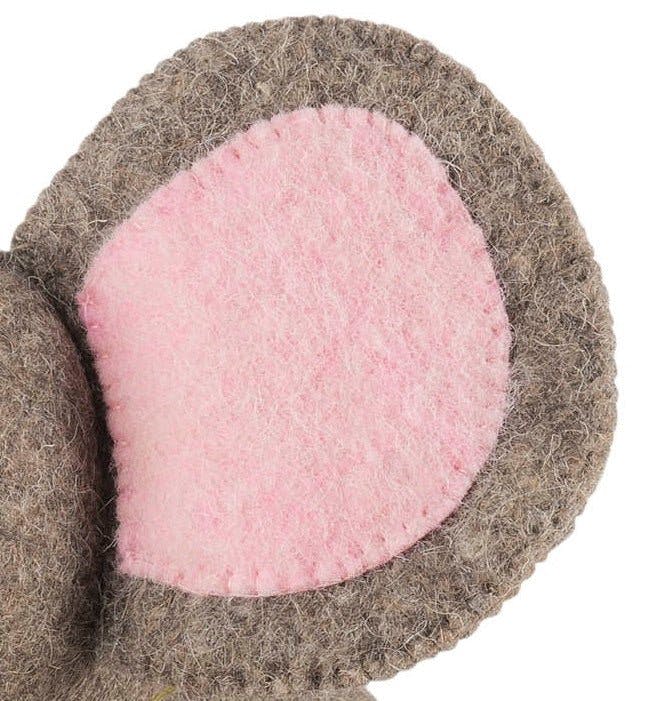 Pink Elephant Door Stop Hand Felted Wool