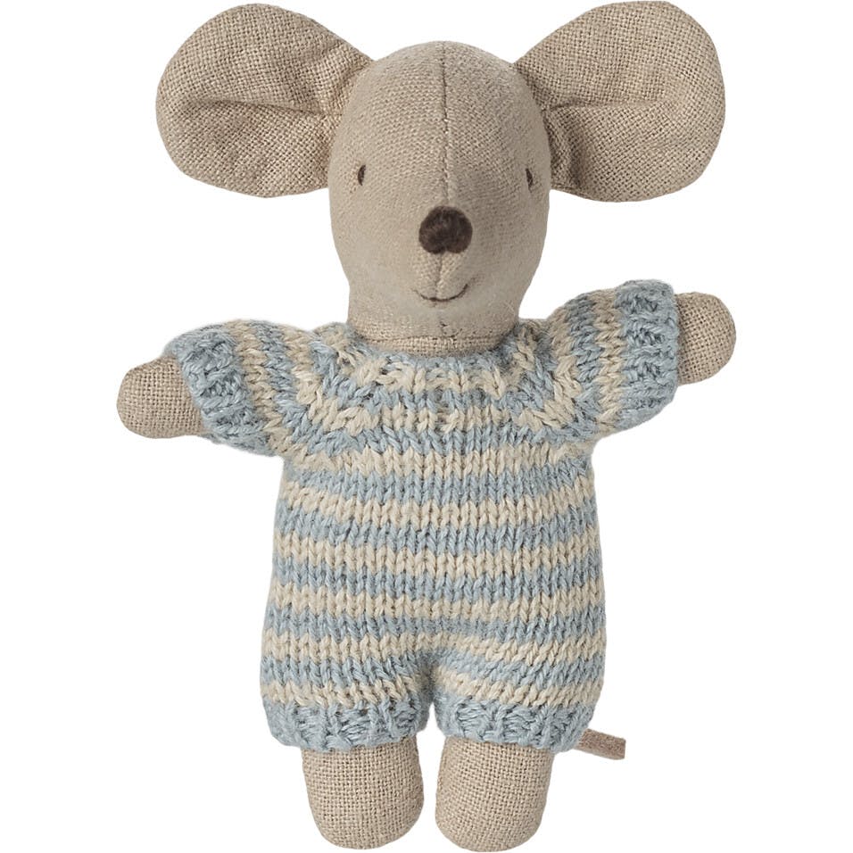 Baby mouse in carry cot - Blue