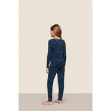 Kids Printed TENCEL Modal Unisex Long PJ Set, Blue