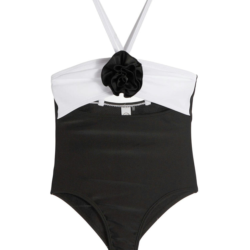 Eliana Rosette Halter One Piece Swimsuit