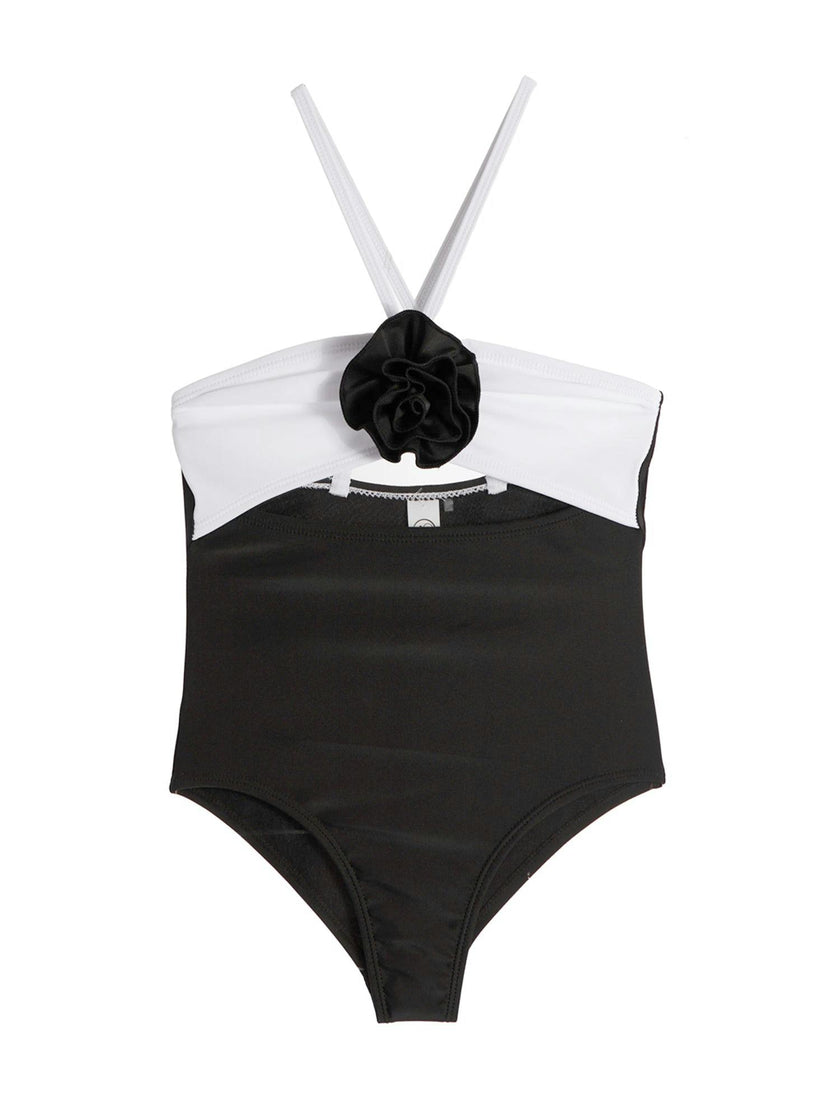 Eliana Rosette Halter One Piece Swimsuit