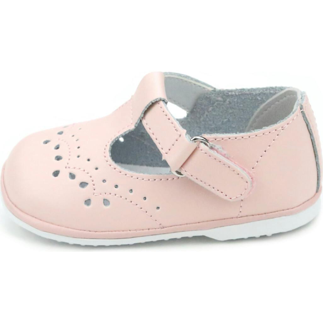 Birdie Pink Leather T-Strap Mary Jane (Baby)