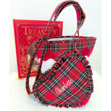 Customizable Plaid Heart Purse