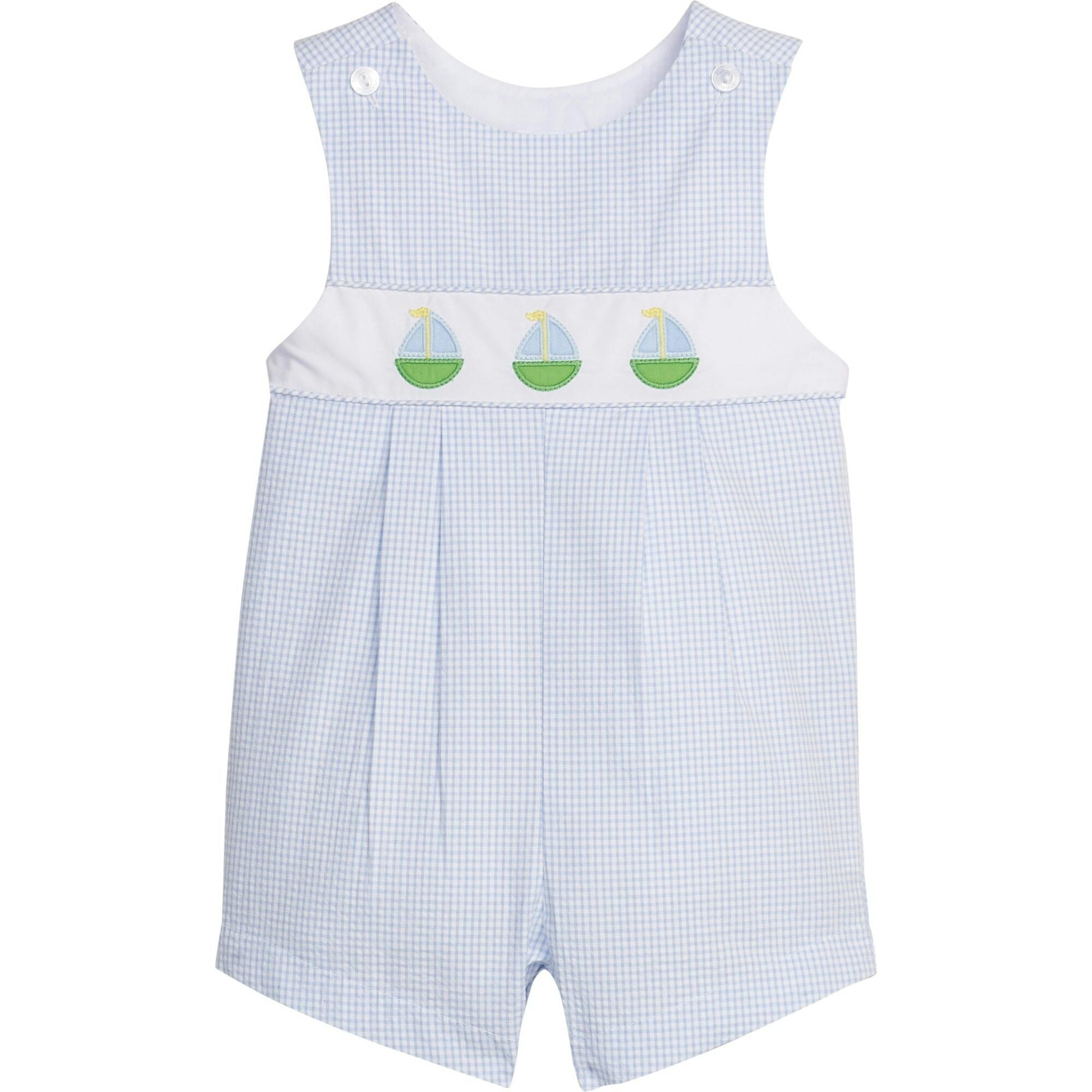Vintage Romper - Sailboats