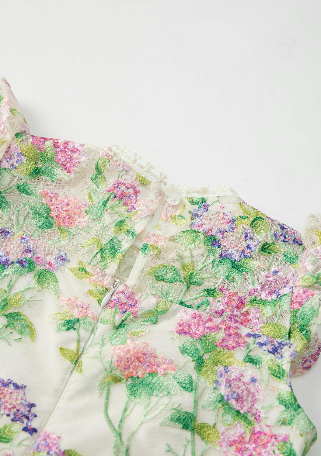 Clementine Embroidered Mini Dress